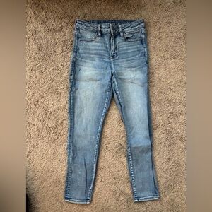 American Eagle Outfitters Womens Skinny Jeans - Light Blue Wash
